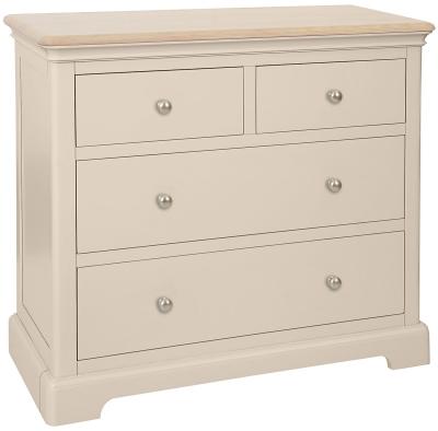 Product photograph of Cromwell Old Lace Painted 2 2 Drawer Chest from Choice Furniture Superstore