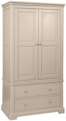 Cromwell Old Lace Painted 2 Door Combi Wardrobe