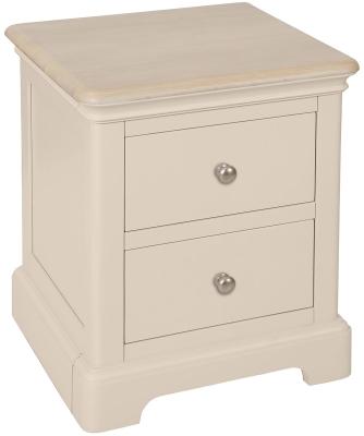 Cromwell Old Lace Painted 2 Drawer Bedside Cabinet