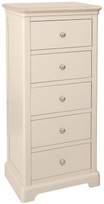 Cromwell Old Lace Painted 5 Drawer Wellington Chest