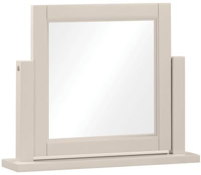 Product photograph of Wilmont Cobblestone Grey Painted Vanity Mirror from Choice Furniture Superstore