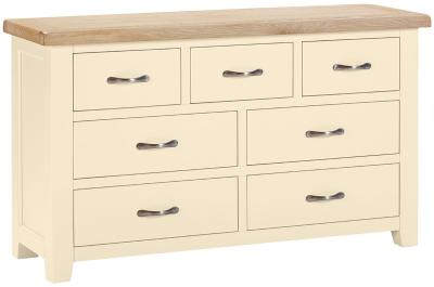 Wilmont Ivory Painted 34 Drawer Chest