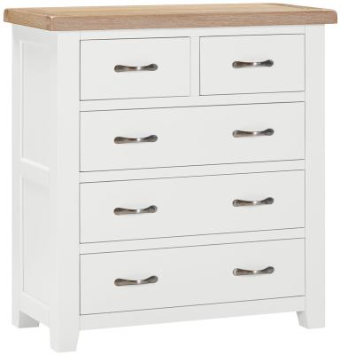 Product photograph of Wilmont White Painted 2 3 Drawer Chest from Choice Furniture Superstore