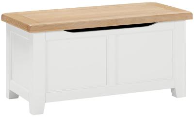 Product photograph of Wilmont White Painted Blanket Box from Choice Furniture Superstore