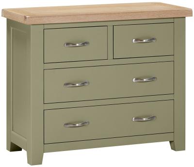 Wilmont Fern Green Painted 22 Drawer Chest