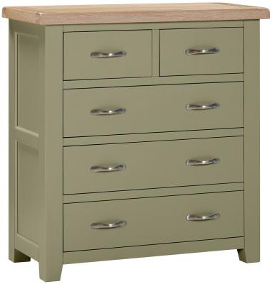 Wilmont Fern Green Painted 23 Drawer Chest