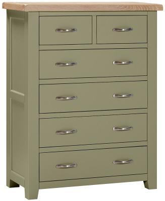 Wilmont Fern Green Painted 24 Drawer Chest