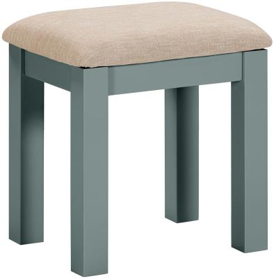 Product photograph of Wilmont Blue Lagoon Painted Dressing Stool from Choice Furniture Superstore