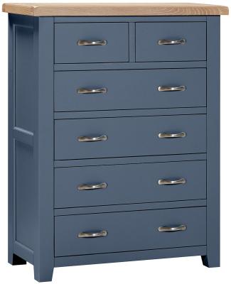 Wilmont Neptune Blue Painted 24 Drawer Chest