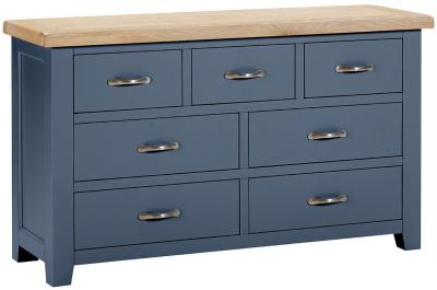 Wilmont Neptune Blue Painted 34 Drawer Chest