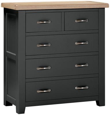 Wilmont Raven Black Painted 23 Drawer Chest