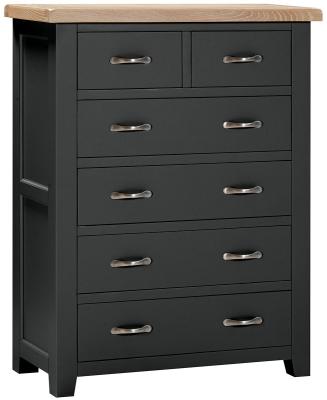 Wilmont Raven Black Painted 24 Drawer Chest