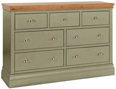 Versailles Fern Green Painted 34 Drawer Chest