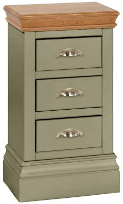 Versailles Fern Green Painted Compact Bedside Cabinet