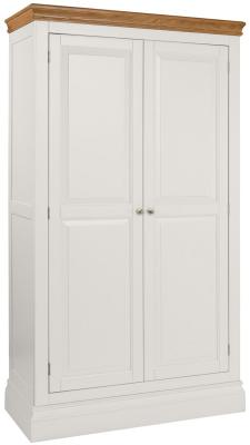 Versailles Grey Mist Painted 2 Door Wardrobe