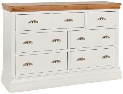 Product photograph of Versailles Grey Mist Painted 3 4 Drawer Chest from Choice Furniture Superstore