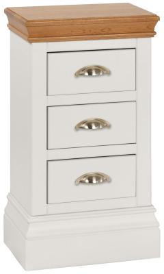 Versailles Grey Mist Painted Compact Bedside Cabinet