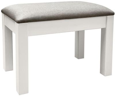 Product photograph of Versailles Grey Mist Painted Dressing Stool from Choice Furniture Superstore