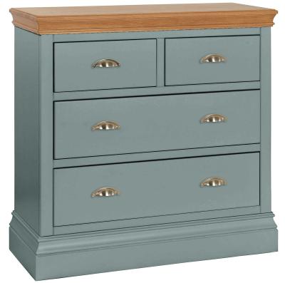 Versailles Blue Lagoon Painted 22 Drawer Chest