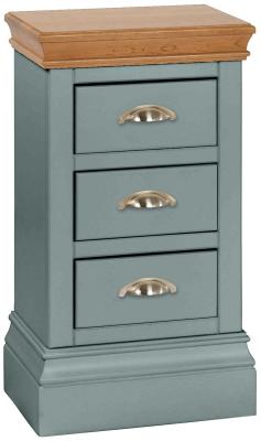 Versailles Blue Lagoon Painted Compact Bedside Cabinet