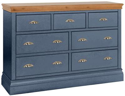 Versailles Neptune Blue Painted 34 Drawer Chest