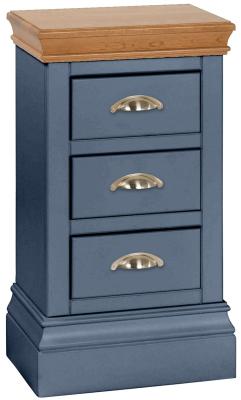 Versailles Neptune Blue Painted Compact Bedside Cabinet