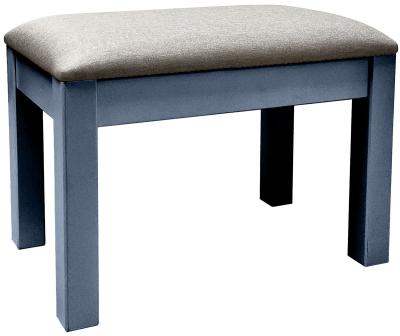 Product photograph of Versailles Neptune Blue Painted Dressing Stool from Choice Furniture Superstore