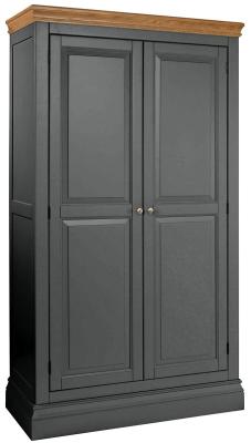 Versailles Raven Black Painted 2 Door Wardrobe