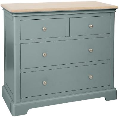 Product photograph of Cromwell Blue Lagoon Painted 2 2 Drawer Chest from Choice Furniture Superstore