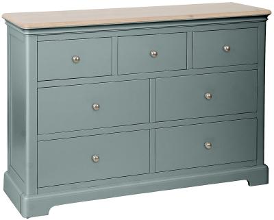 Cromwell Blue Lagoon Painted 34 Drawer Chest