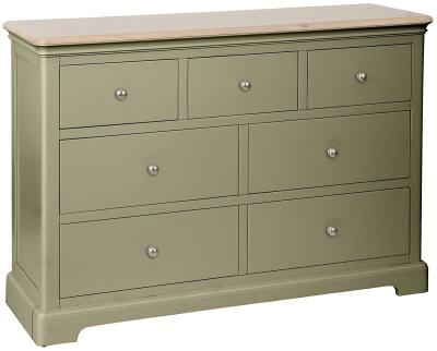 Product photograph of Cromwell Fern Green Painted 3 4 Drawer Chest from Choice Furniture Superstore