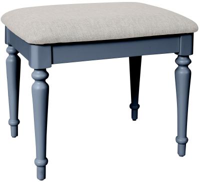 Cromwell Neptune Blue Painted Dressing Table Stool