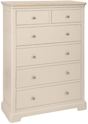 Product photograph of Cromwell Old Lace Painted 2 4 Drawer Chest from Choice Furniture Superstore