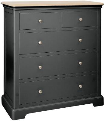 Cromwell Raven Black Painted 23 Drawer Chest