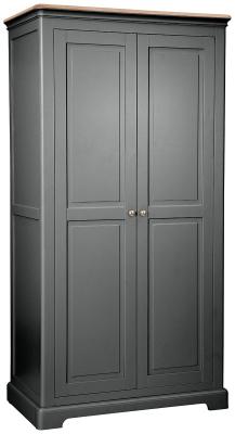 Cromwell Raven Black Painted 2 Door Wardrobe