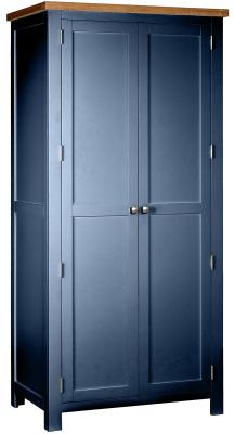 Lundy Electric Blue Painted 2 Door Wardrobe