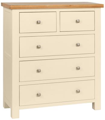 Product photograph of Lundy Ivory Painted 2 3 Drawer Chest from Choice Furniture Superstore