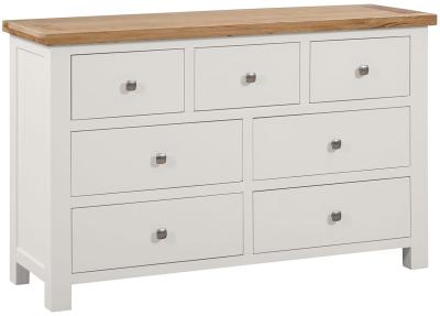 Product photograph of Lundy Grey Mist Painted 3 4 Drawer Chest from Choice Furniture Superstore