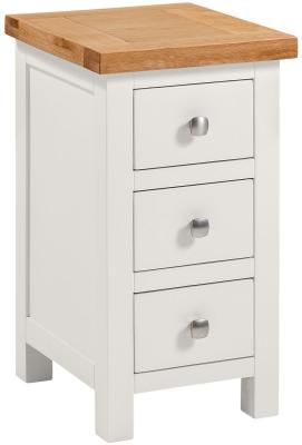 Lundy Grey Mist Painted Compact Bedside Cabinet