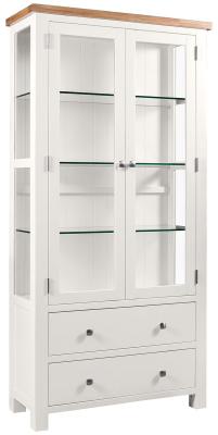 Lundy Grey Mist Painted Display Cabinet