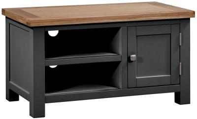 Lundy Raven Black Painted 90cm Tv Unit