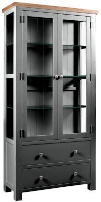 Lundy Raven Black Painted Display Cabinet