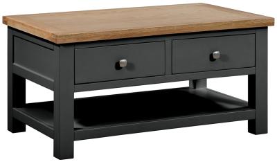 Lundy Raven Black Painted Storage Coffee Table