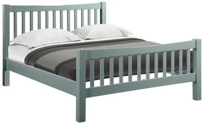 Lundy Blue Lagoon Painted Bed Comes In 4ft 6in Double And 5ft King Size Options