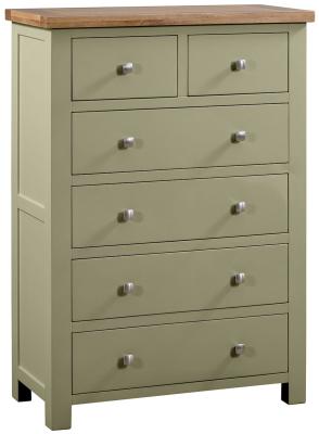 Lundy Fern Green Painted 24 Drawer Chest