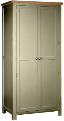 Lundy Fern Green Painted 2 Door Wardrobe