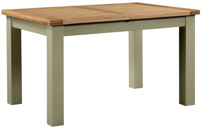 Lundy Fern Green Painted 4 Seater Extending Dining Table