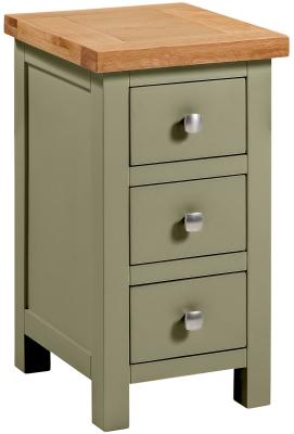 Lundy Fern Green Painted Compact Bedside Cabinet