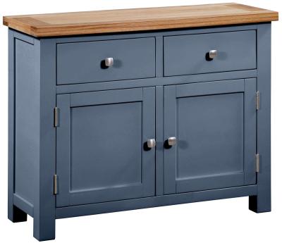 Lundy Neptune Blue Painted 2 Door Small Sideboard