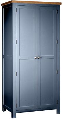 Lundy Neptune Blue Painted 2 Door Wardrobe